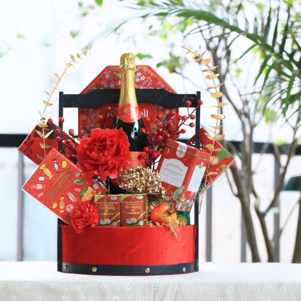 Giỏ Quà Tết Phú Quý Lộc Tài